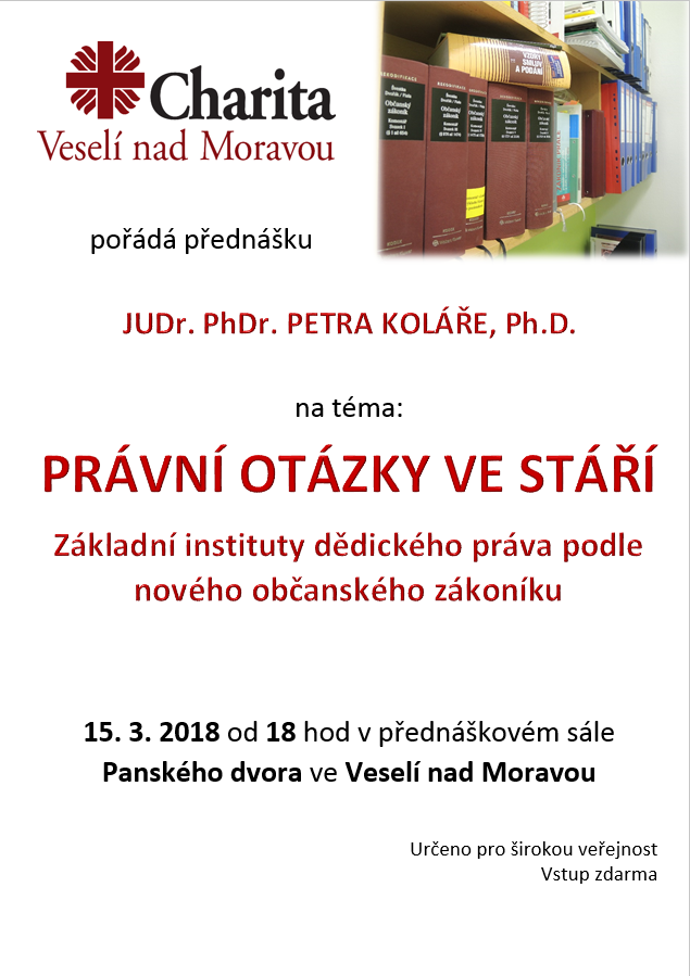 Přednáška Právní otázky ve stáří