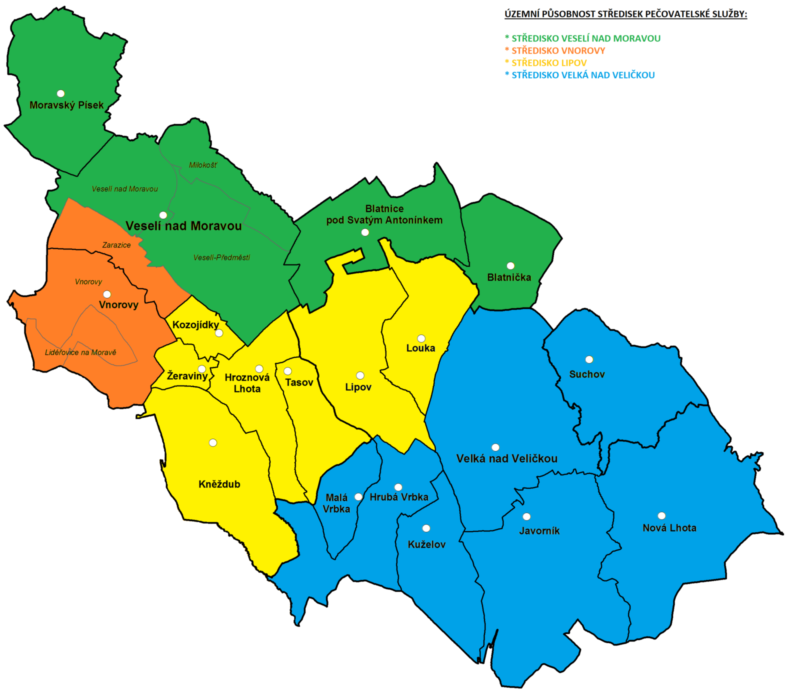 Mapa působnosti 2 Mapa působnosti 2