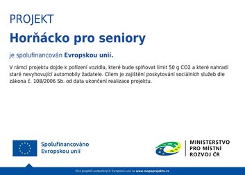 Projekt "Horňácko pro seniory"