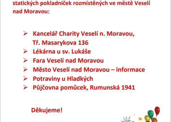 Umístění statických pokladniček