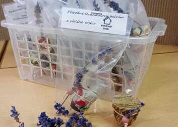 Výroba levandulového vosku v Toníku