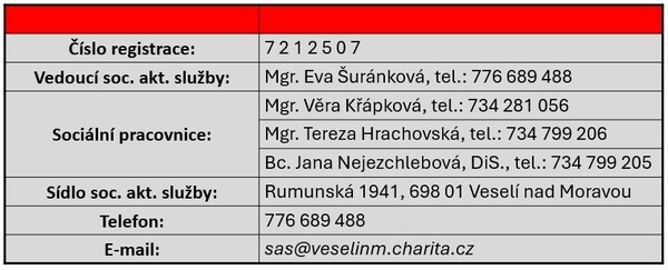 Sociálně aktivizační služba pro rodiny s dětmi - základní údaje 