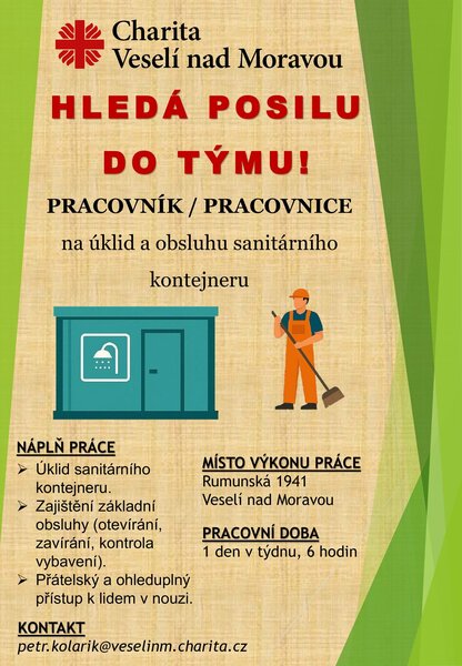 Hledáme posilu do týmu