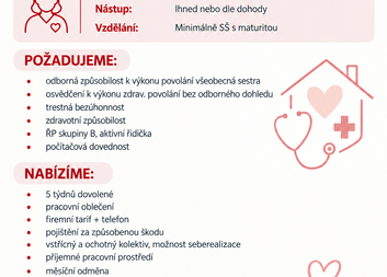 Hledáme všeobecnou sestru